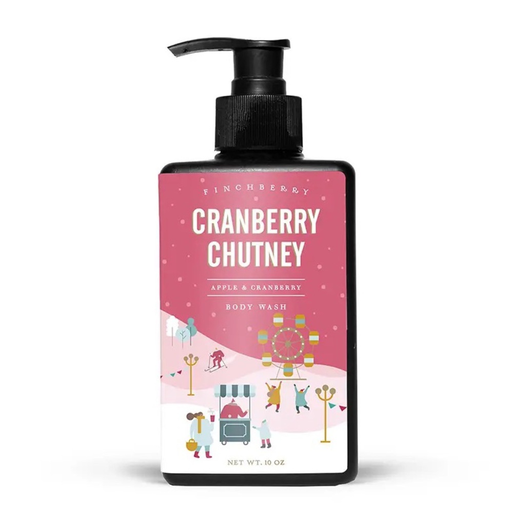 Finchberry Cranberry Chutney Moisturizing Holiday Body Wash